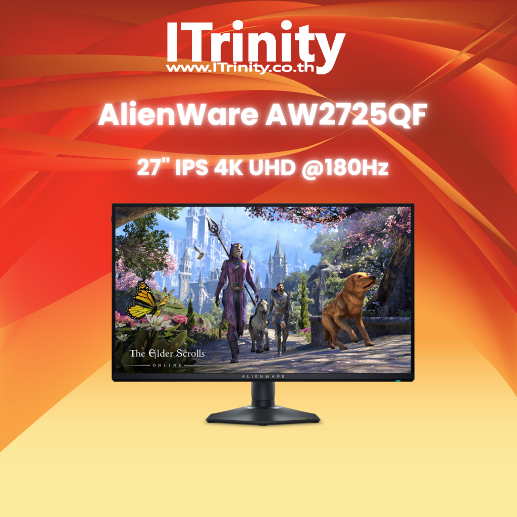 [ผ่อน0%] Dell Alienware AW2725QF 27 4K Gaming Monitor เดลล์ จอมอนิเตอร์ 27 นิ้ว รับประกัน 3 ปี
