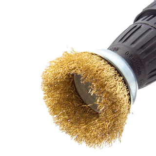 แปรงลวดขัดสนิมทองเหลือง Wire Brush 5 ตัวชุด