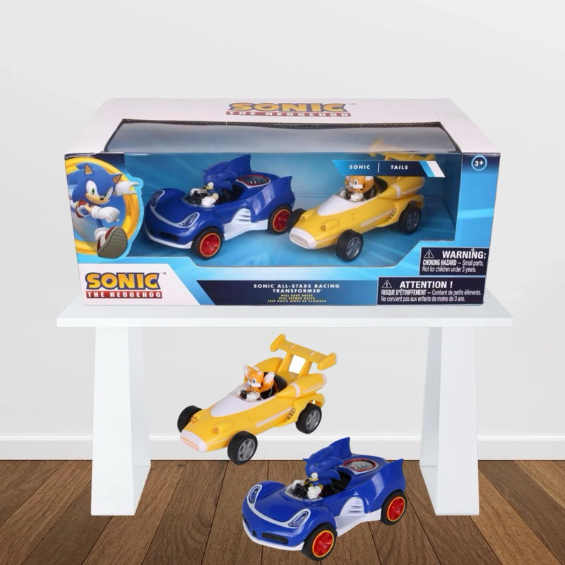 Sonic Transformed All-Stars Racing Pull Back Action: Tails and Sonic Hedgehog
