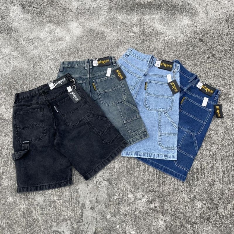Hirockกางเกงยีนส์3ส่วน แถมป้าย+ตะขอห้อย