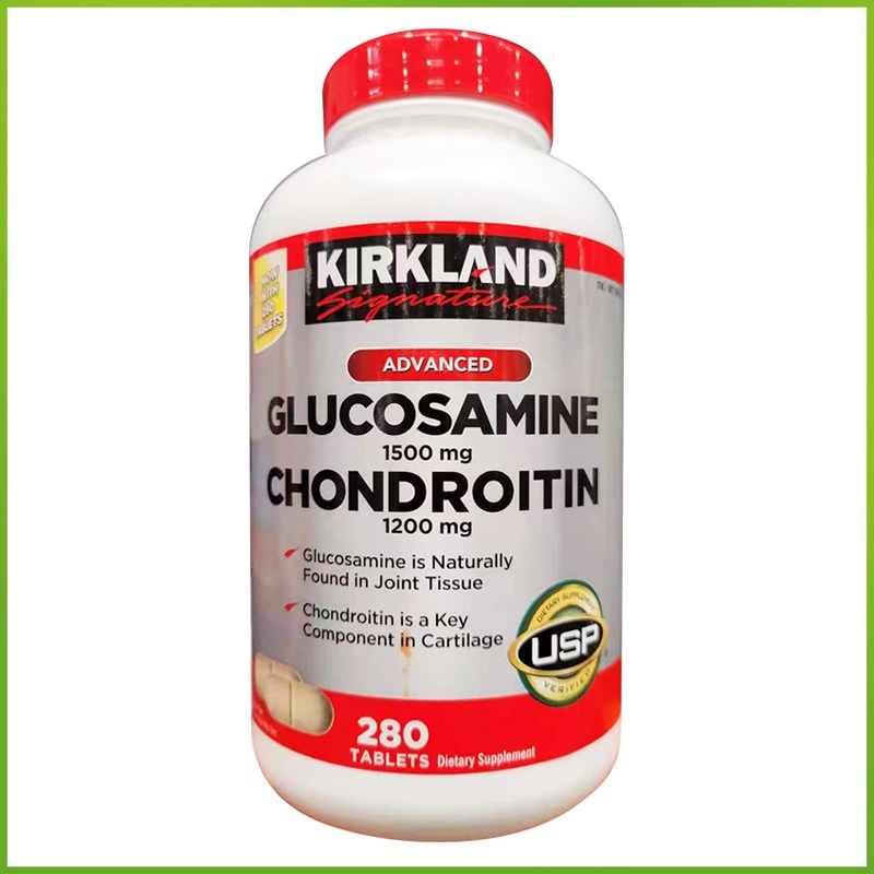 (Exp.07/2028)Kirkland Signature Glucosamine & Chondroitin 280 เม็ด