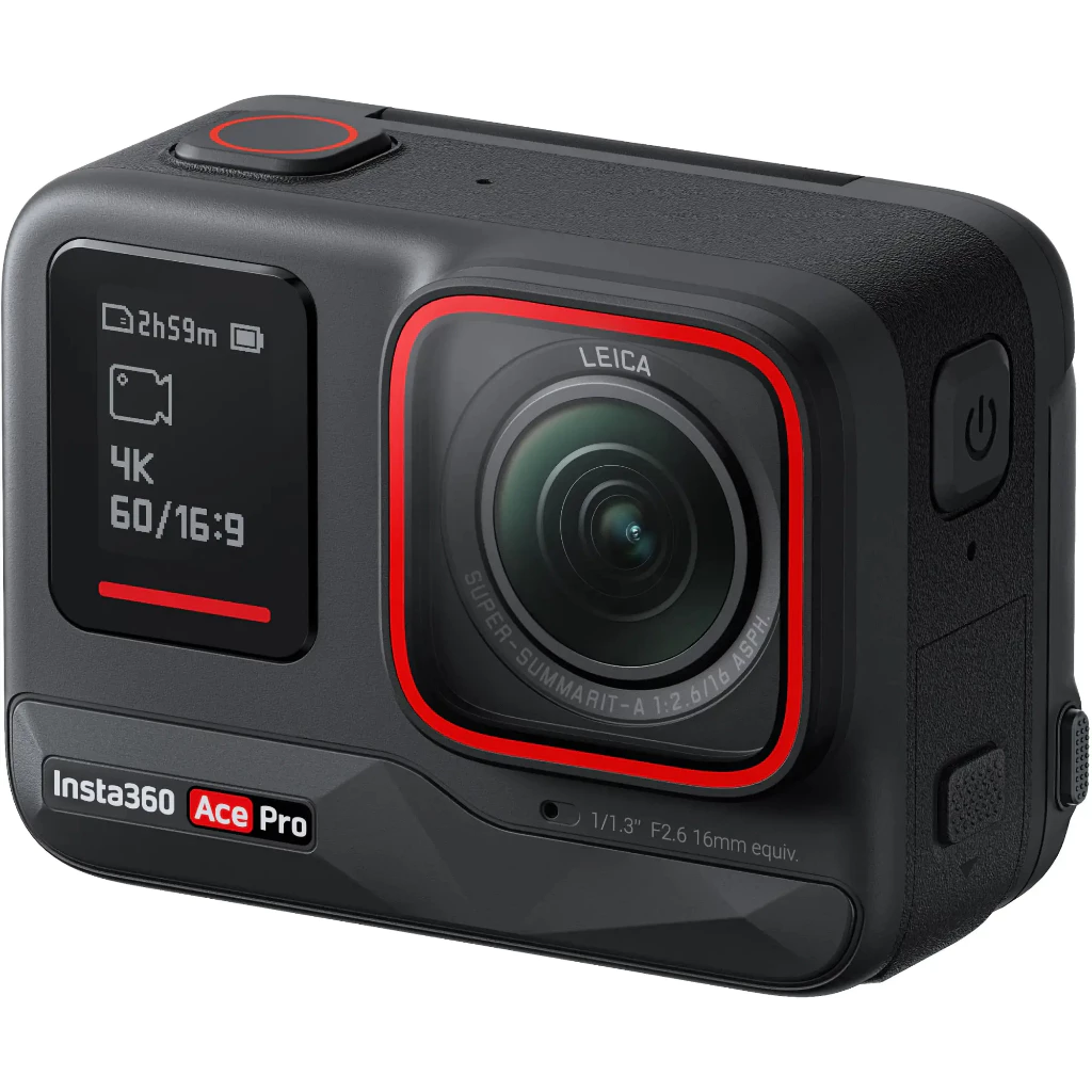 Insta360 - Ace Pro AI-Powered Waterproof Action Camera - Black thumbnail 3