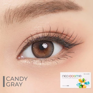 Candy Gray / คอนแทคเลนส์ Neo Cosmo สีเทาสไตล์เกาหลี มีขอบดำบางๆ ขนาดมินิ มีส่งด่วนใน กทม.