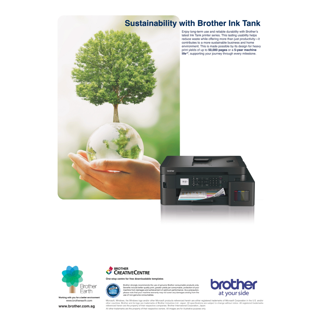 ส่งด่วน1ชม. Brother MFC-T930DW Ink Tank Printer มี wifi เครื่องพิมพ์มัลติฟังก์ชัน แทน MFC-T920DW - รูปที่ 7