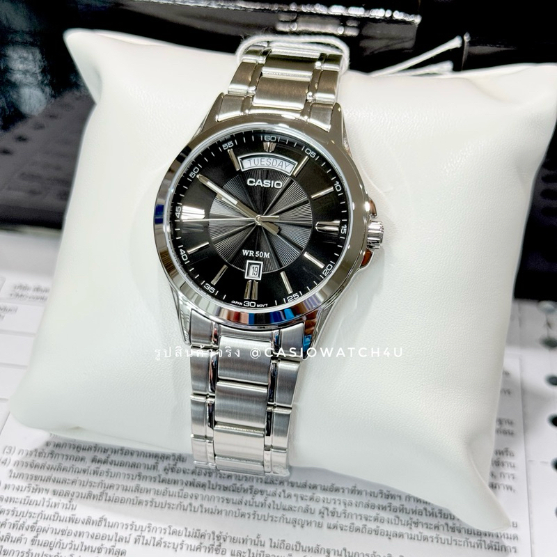 CASIO นาฬิกาข้อมือผู้ชาย รุ่น MTP-1381D-1A / MTP-1381D / MTP-1381 ประกันศูนย์เซ็นทรัล cmg 1 ปีเต็ม