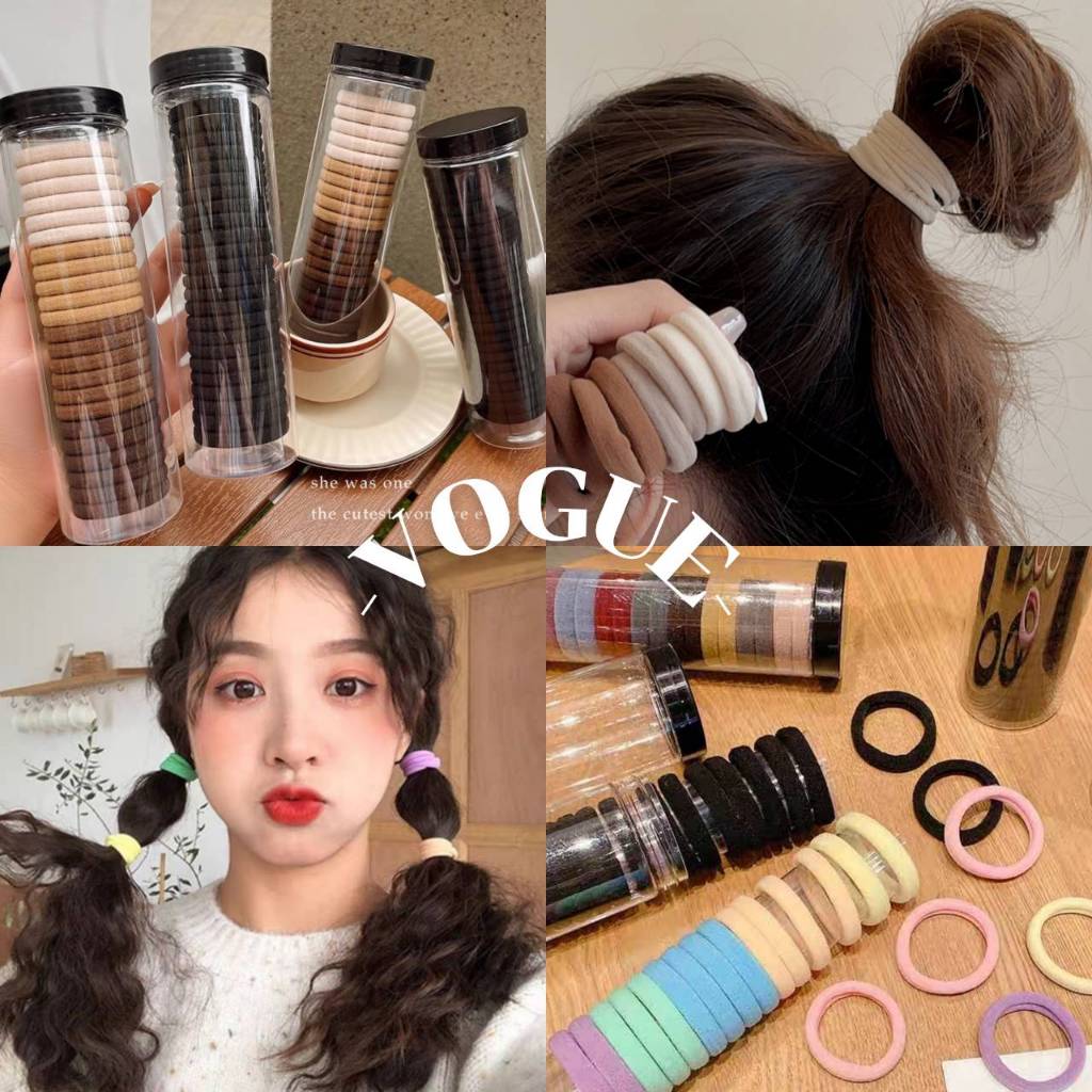 Vogue🌟พร้อมส่ง🌟 ยางมัดผมผ้ากำมะหยี่ ฟีลเกาหลี 20ชิ้นต่อ1กล่อง (TM-1)