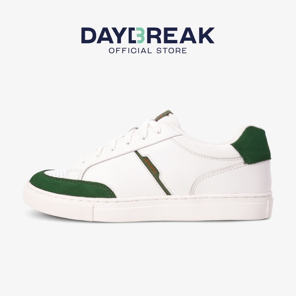 Daybreak Delicia สีเขียว รองเท้าขาว หนังแท้ พรีเมียม ผู้ชาย ผู้หญิง