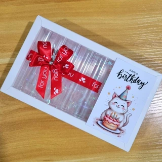Birthday box กล่องของขวัญใส่เงิน 5 ช่อง พร้อมการ์ด