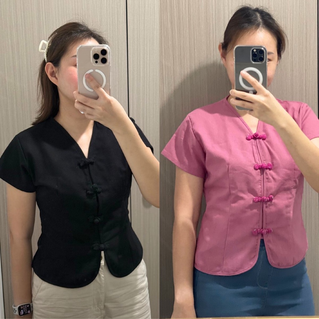 เสื้อผ้าฝ้าย เสื้อพื้นเมือง โบตั๋น (ดำ ชมพูกะปิ แดงเลือด)