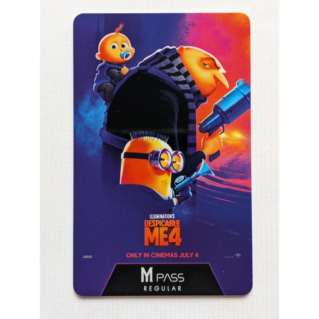 บัตรสะสม ลายหนัง เมเจอร์ | Major Mpass Despicable Me 4 บัตรใช้สะสมอย่างเดียว