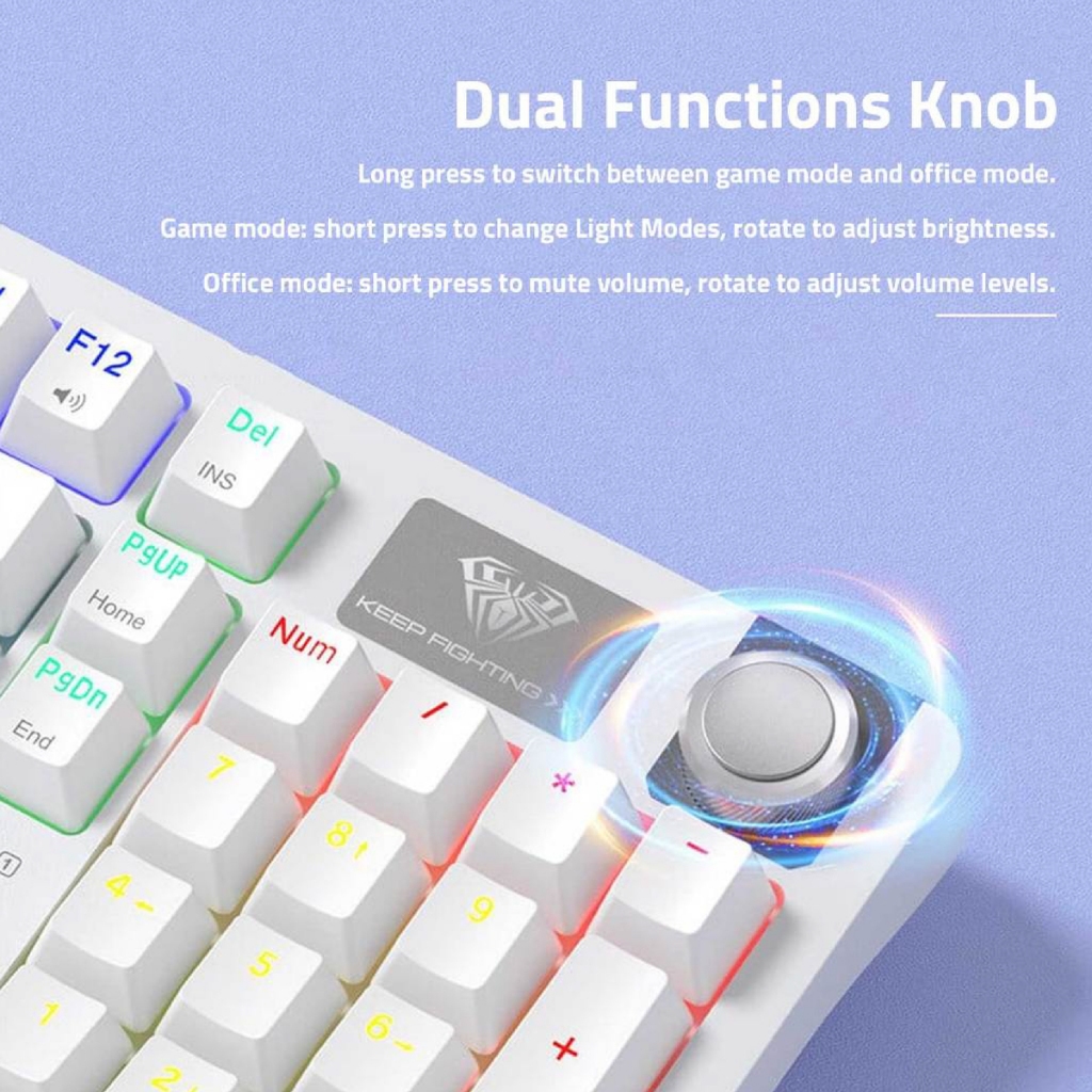 AULA S98 Gasket Wireless Gaming Keyboard (TH) คีย์บอร์ดเกมมิ่งไร้สาย (รับประกันสินค้า 2 ปี)
