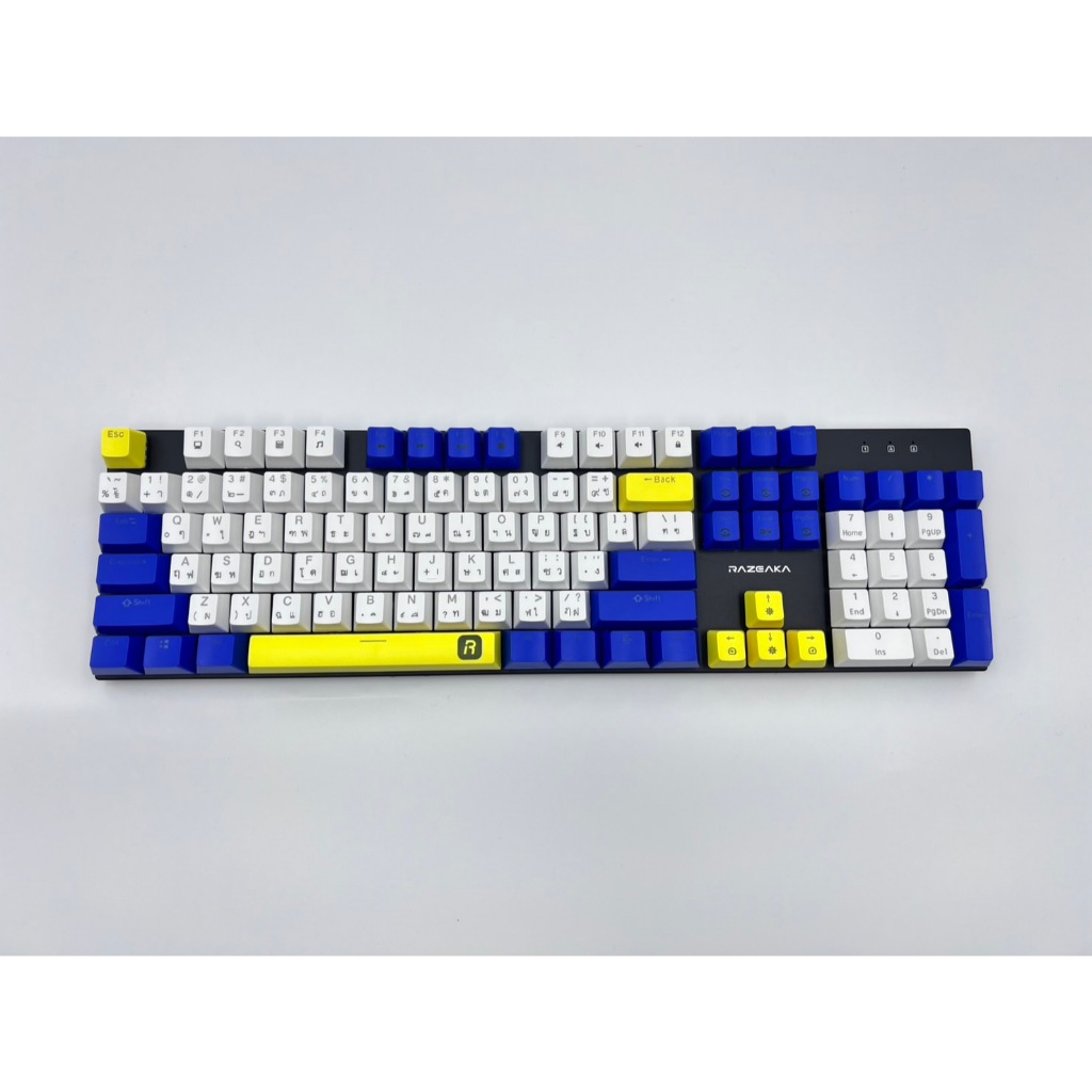 คีย์บอร์ดเกมมิ่ง Razeak RK-X61 Pro Mechanical Keyboard คีย์บอร์ด Blue & Red Switch คีย์บอร์ดเล่นเกม ประกัน1 ปี