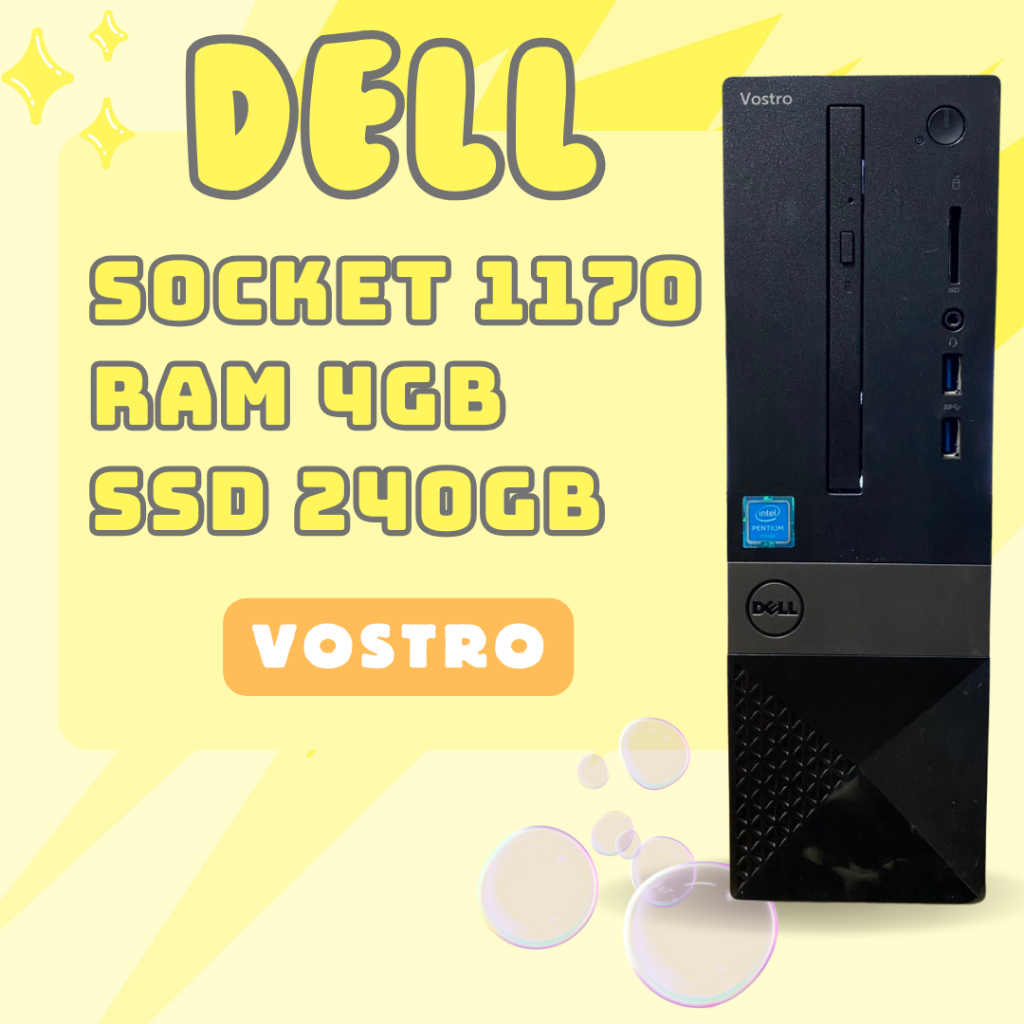 DELL VOSTRO INTEL PENTIUM J3710 | RAM 4GB | SSD 240GB มือสองลงโปรแกรมให้พร้อมใช้งาน