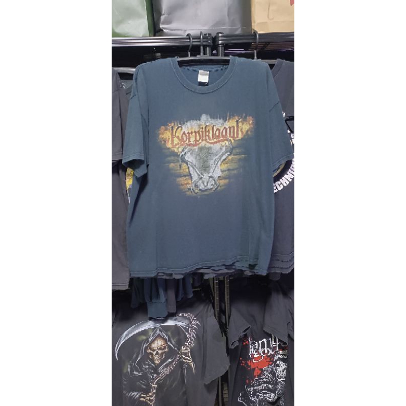 เสื้อยืด Rare Korpikaani T-Shirt Pagan Folk Heavy Viking Metal.