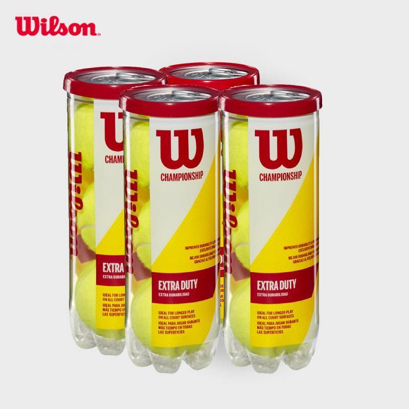 WILSON Championship Extra Duty 3 Ball Can (890 Baht for 4 Can) ลูกเทนนิส WRT100101 Official Store