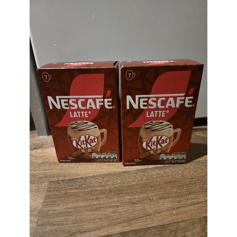 (พร้อมส่ง สินค้าจาก UK) Nescafe Latte Kitkat 7 ซอง