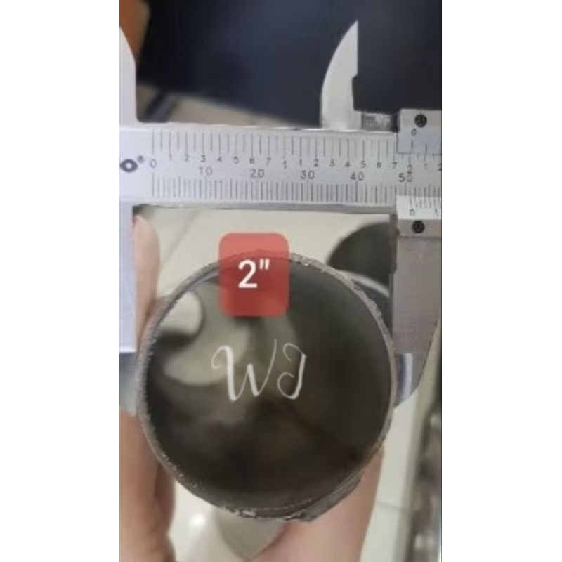 ท่อสแตนเลส 2 นิ้วหนา 1.2 มิล แบ่งขาย เกรด 304