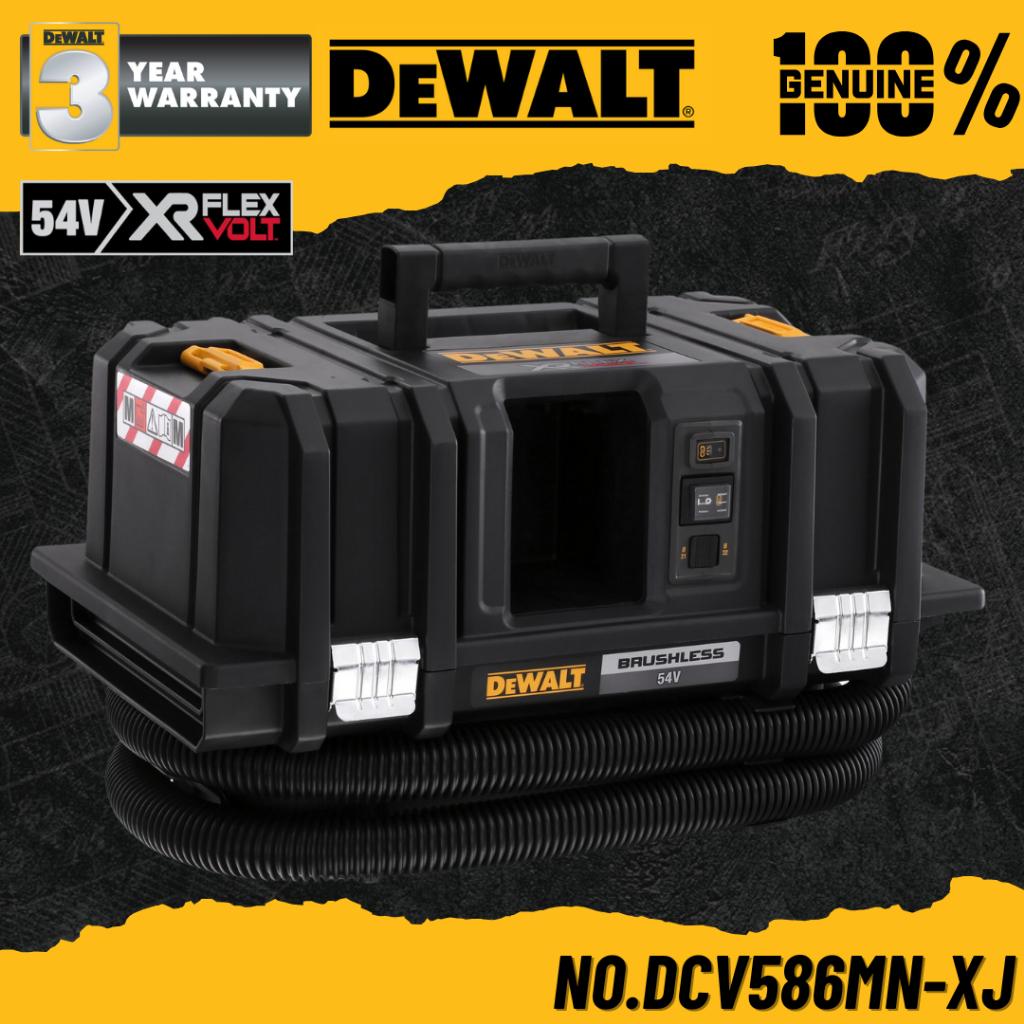 DEWALT เครื่องดูดฝุ่นไร้สาย BL Motor 54V(60V Max) Flexvolt  No.DCV586MN-XJ (เฉพาะตัวเครื่อง)