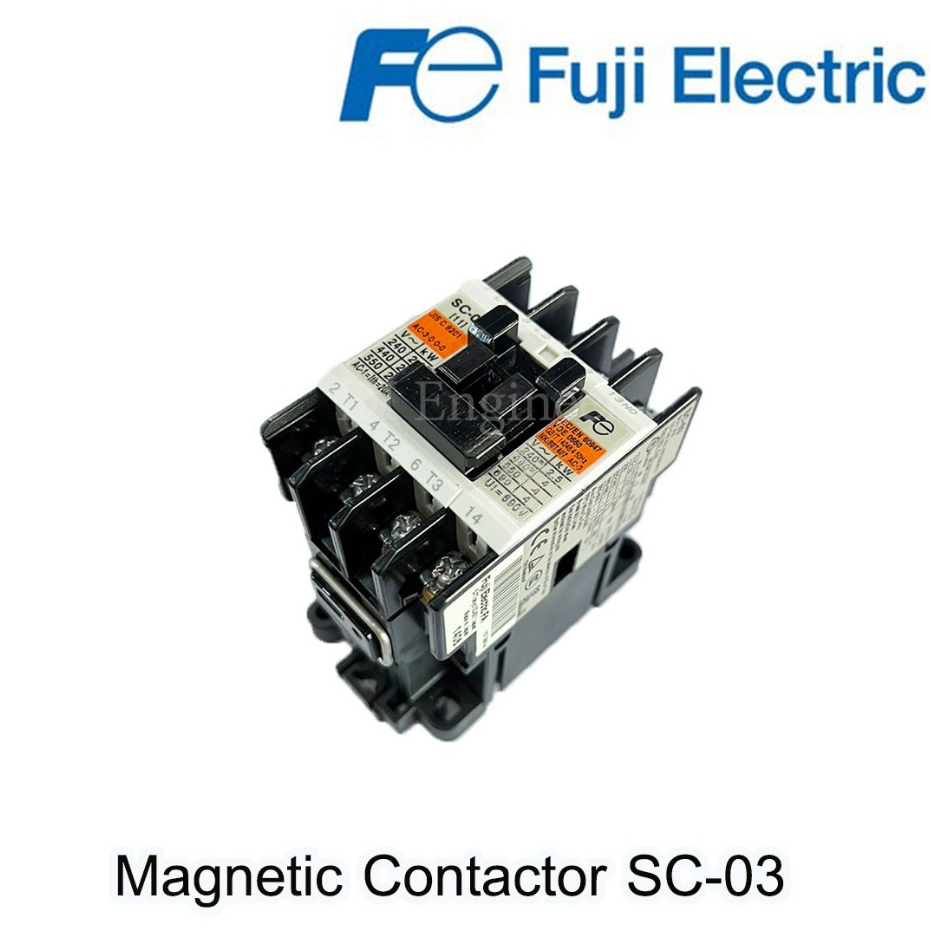 Fuji Magnetic Contactor รุ่น SC-03 100VAC , 220VAC ,380VAC