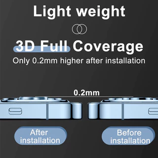ตัวป้องกันกล้องโลหะแบบออลอินวัน For iPhone 11 ฟิล์มกระจก Compatible 15 13 14 12 16 Pro Max Plus Mini 11promaxฝาครอบกล้อง