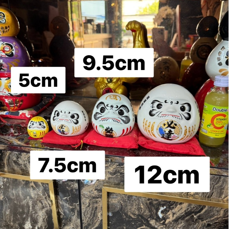 ดารุมะ “สูง 9.5cm” Daruma ตุ๊กตามงคลขอพรให้สมหวัง โชคดี ค้าขาย เฮงเฮง ร่ำรวย กระปุกออมสินนำโชค ราคา ถูกที่สุด ดีลบีเคเค แกลเลอรีภาพที่ 6