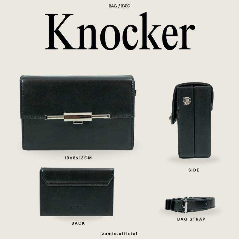 Knocker bag กระเป๋าหนังสะพายข้าง
