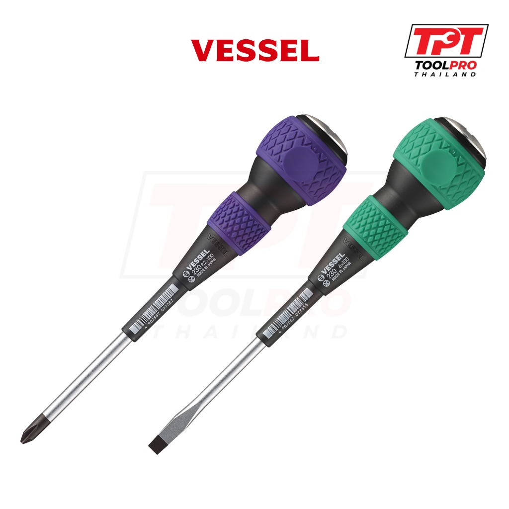 Vessel ไขควงบอลตอก Ball Grip Tang Through Screwdriver (No. 230)