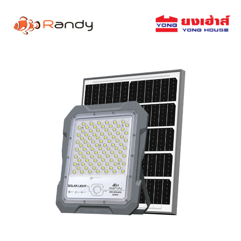 ส่งฟรี! RANDY ไฟโซล่าเซลล์ รุ่น Sport X 100W 200W 400W 600W 800W 1200W ไฟสปอร์ตไลท์โซล่าเซลล์