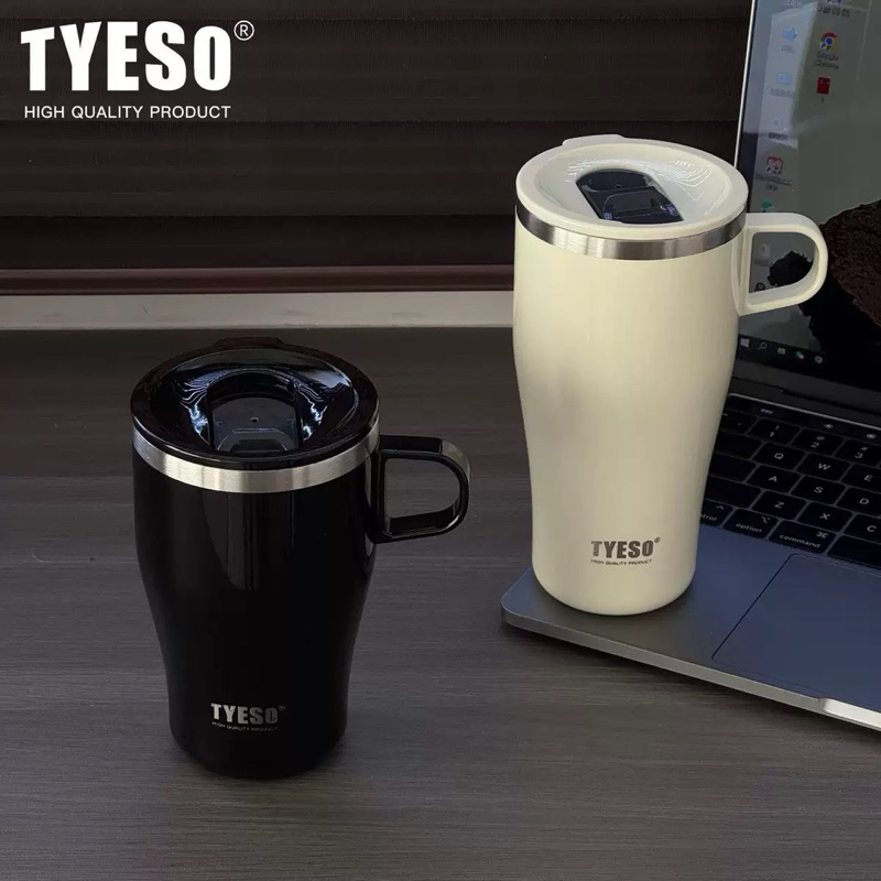 แก้วกาแฟTYESO รุ่นTS-8878/TS-8879สแตนเลส304พร้อมมือจับ