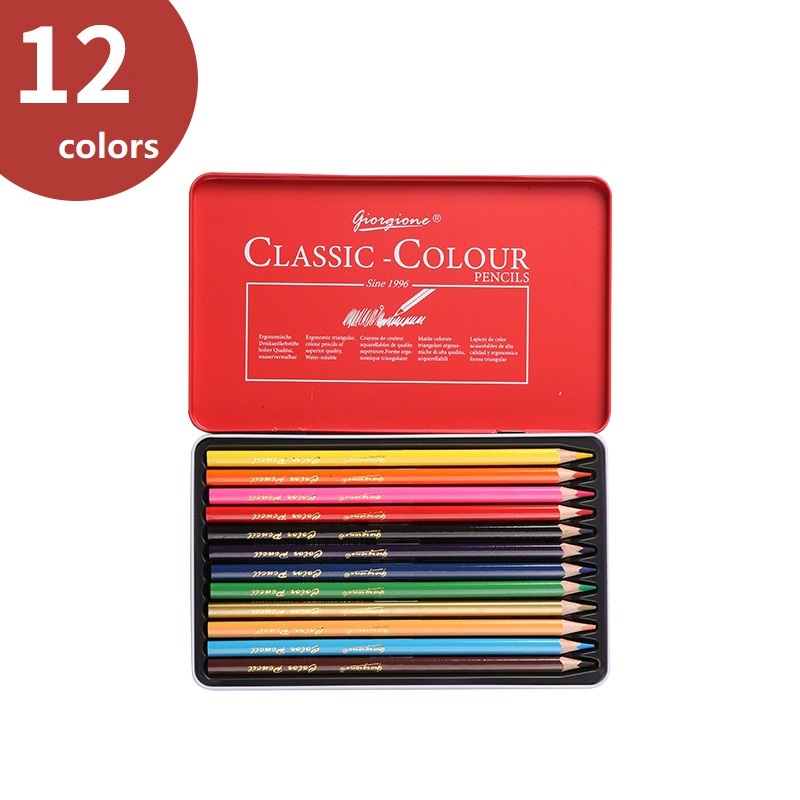 Fast Shipping Giorgione 12/24/36 Color Professional Oil Painting Colored Pencil Set Artist Sketch Dr