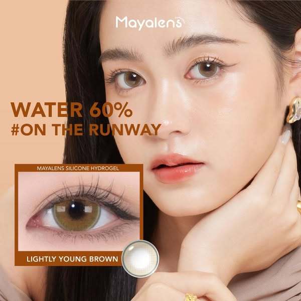 🔥คอนแทคเลนส์ Silicone Hydrogel ✨ขนาดบิ๊กอาย✨ Lightly Young ✨Mayalens Premium