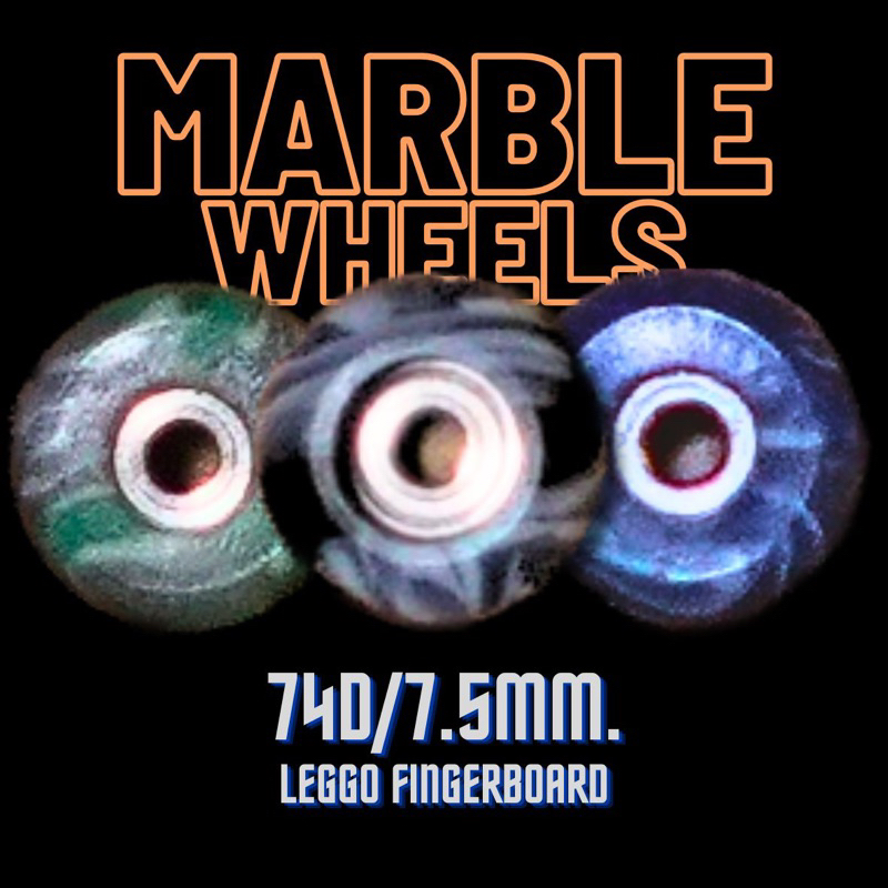 ล้อฟิงเกอร์บอร์ด ลายหินอ่อน marble wheels fingerboard [Leggo skate]