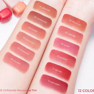(สั่งซื้อ 2 ชิ้น 299฿) 4u2 Girlfriends’ Mousse Lip Tint เนื้อมูส รุ่นใหม่ พร้อมส่ง