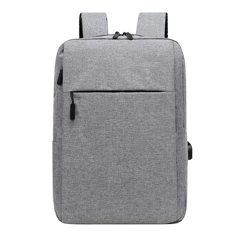KNT กระเป๋าเป้สะพายหลัง รุ่น Mibag สีเทา จุของได้เยอะ ขนาดกลาง ผ้าออกฟอร์ด ใส่โน๊ตบุ้คหรือของไปเที่ยวเดินทาง