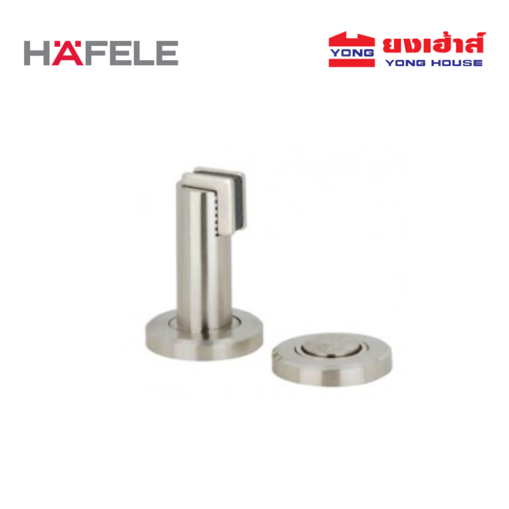 HAFELE กันชนประตูแบบมีแม่เหล็ก ติดได้ทั้งผนัง/พื้น สีสแตนเลส 938.23.000 กันชนประตู