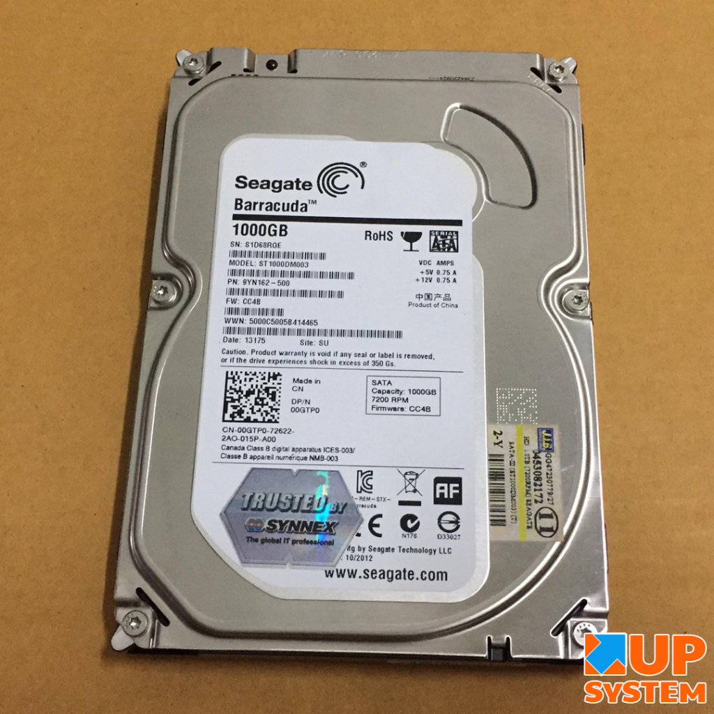 HDD Seagate  / 1TB  / SATA-III / 7200RPM /Size 3.5นิ้ว (#ฮาร์ดดิสก์มือ2)