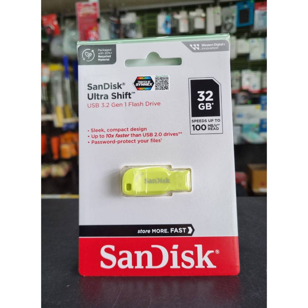 Flash Drive SanDisk Ultra Shift CZ410 USB 3.2 100MB/s - 5Y