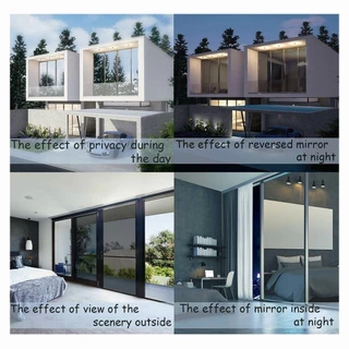 🔥จัดส่งอย่างต่อเนื่อง ฟิล์มติดกระจก ฟิล์มกรองแสง Window Film ฟิล์มปรอท ฟิล์มติดอาคาร กันรังสี UV ฟิล์ม มีกาวในตัว 90x10m