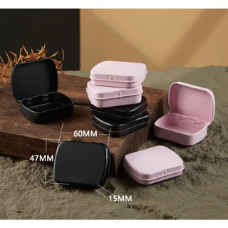 ขนาด 60x47x15 MM กล่องเหล็ก บานพับ ขอบกล่องมน มี 4 สี