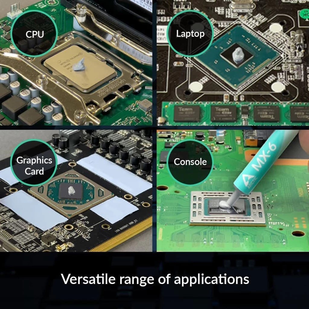 Arctic Silicone MX-6 Thermal Compound 4 กรัม  mx4 ซิลิโคนระบายความร้อน ลดความร้อนอย่างดี cpu gpu