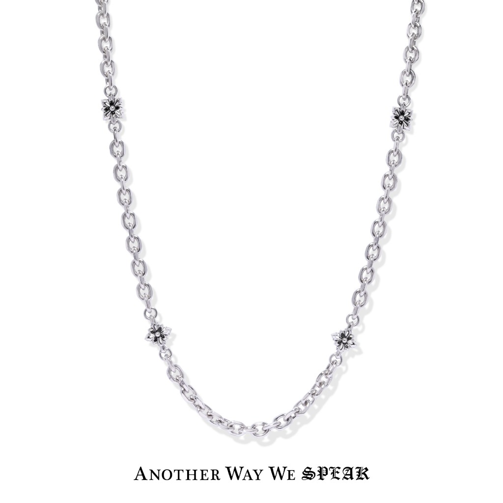 ANOTHER WAY WE SPEAK สร้อยคอเงินแท้ รุ่น PCY x CHAIN NECKLACE สีเงิน
