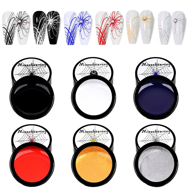 สีเจลใยแมงมุม  Misscheering ขนาด5ml.