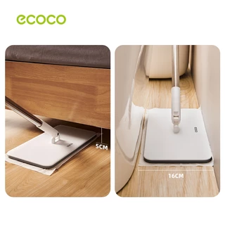ecoco ไม้ถูพื้น ใช้แล้วทิ้ง ไม้ม๊อบ กระดาษเปียก กระดาษแห้ง ไม้ม็อบดันฝุ่น หมุนได้ 360 องศา รุ่น E2225/E2226/E2227