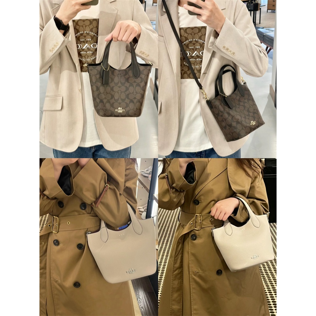แท้💯%/Outlets ปลอดภาษี กระเป๋าสะพายข้างผู้หญิง Coach HANNA กระเป๋าถือ CR256 CR169 CR168-จัดส่งจากโกดังกรุงเทพฯ