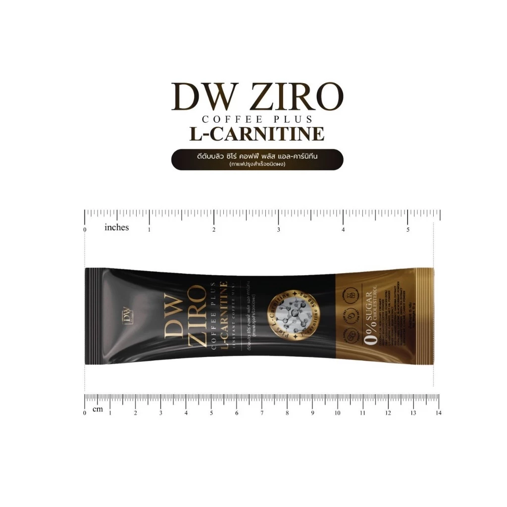 (แท้จากแบรนด์)รอทใหม่ กาแฟดีดับบลิว DW Coffee Ziro  ดี ดับบลิว คอฟฟี่ ซิโร่  คุมหิว เผาผลาญ ห่อละ10 ซอง thumbnail 8