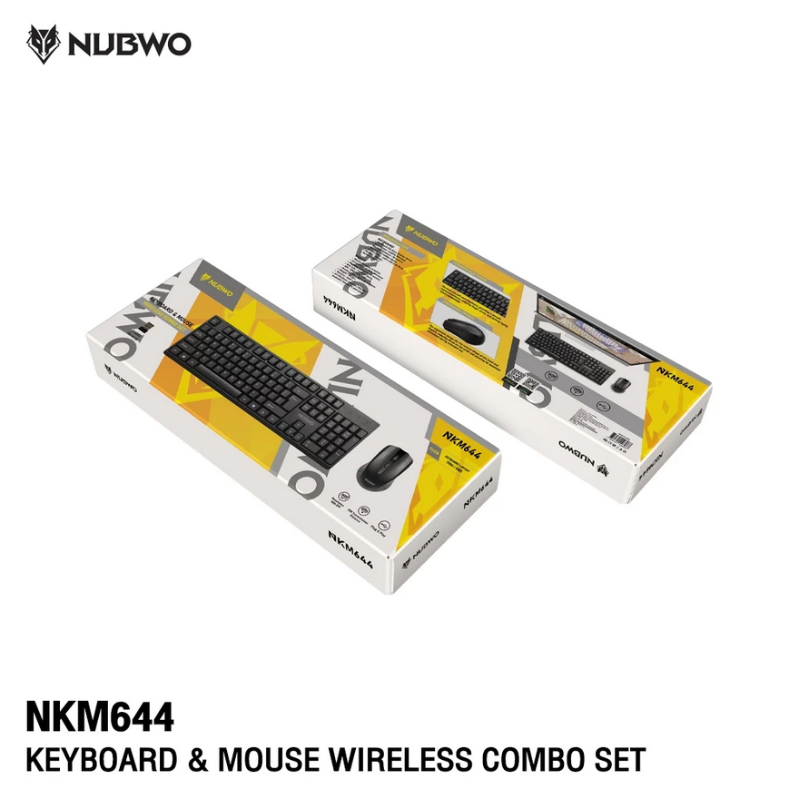 NKM644 KEYBOARD & MOUSE WIRELESS COMBO SETคีย์บอร์ดและเมาส์ ชุดคอมโบไร้สาย