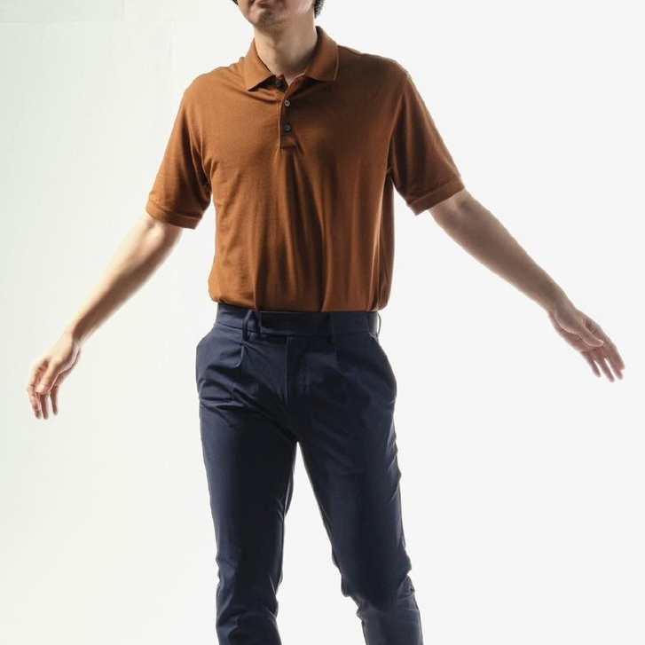 era-won เสื้อโปโล แขนสั้น ทรงสลิม Polo Shirt สี Brown