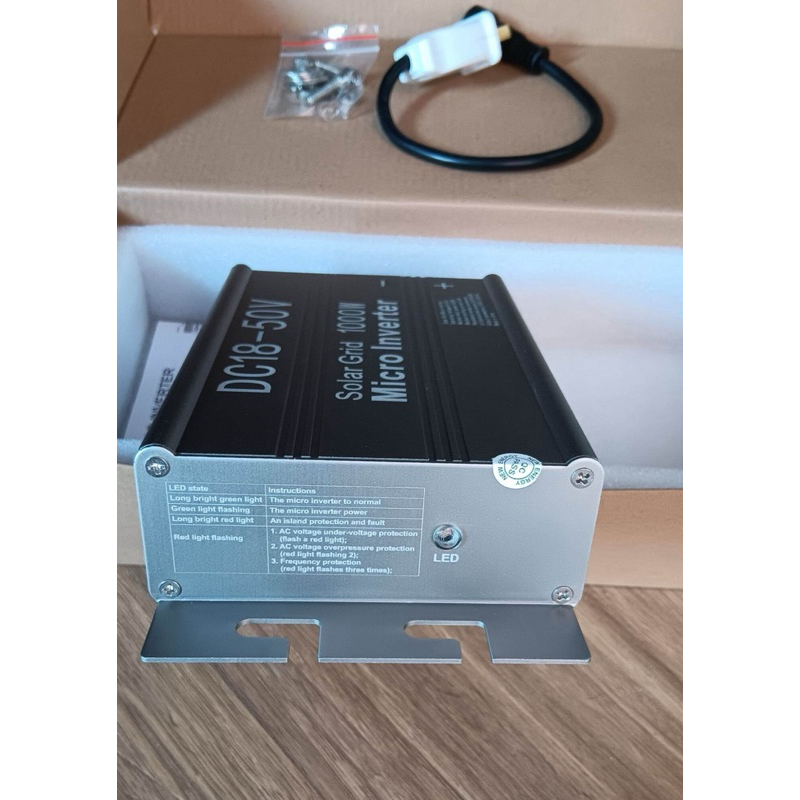 Ongrid micro inverter 1000w DC 50v ไม่มี CT กันย้อน พลังงานแสงอาทิตย์ตัวช่วยลดค่าไฟ