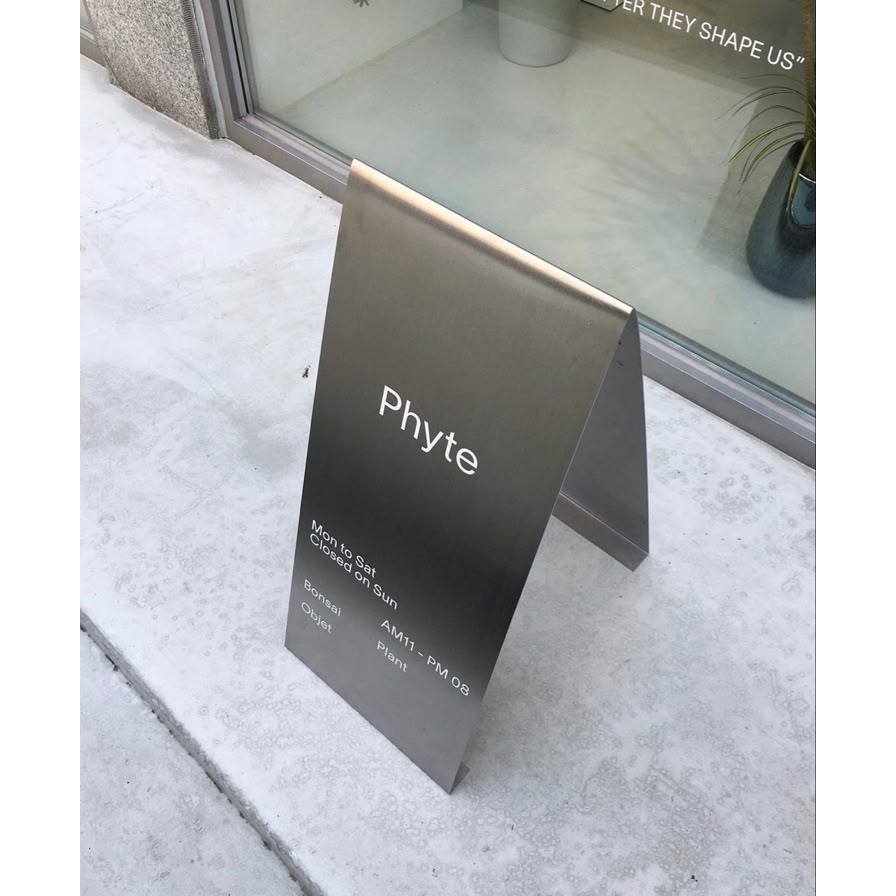 ป้ายคาเฟ่สแตนเลสแฮร์ไลน์ ป้ายคาเฟ่ ป้ายมินิมอล - รูปที่ 5