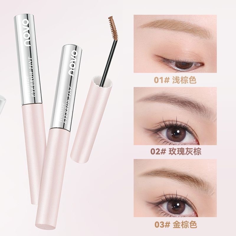 Novo Ultra Fine Eyebrow Tint [No.6436] มาสคาร่าปัดขนคิ้ว ย้อมสีคิ้ว ติดทนยาวนาน ล็อคคิ้วแน่น กันน้ำ 24 ชม. พร้อมส่ง